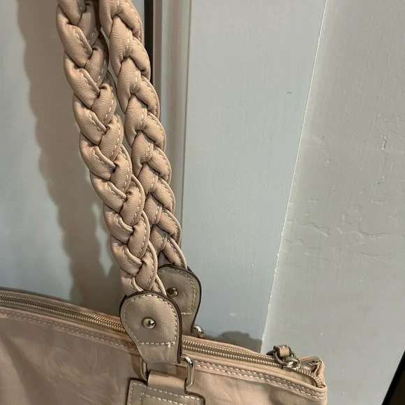 Rosetti Taupe Tote with Braided Straps - Picture 6 of 11